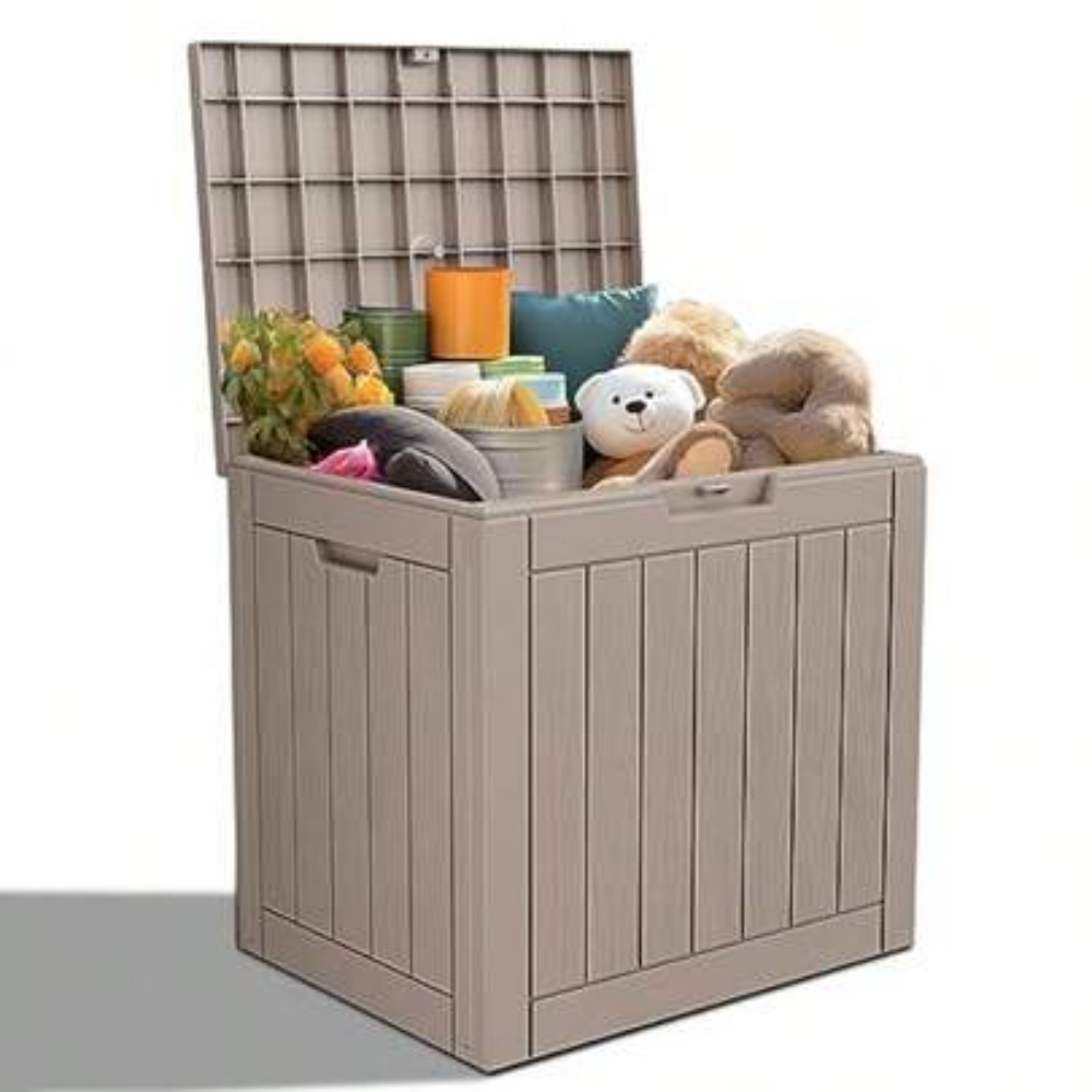 Outdoor Furniture Resin - Lockable Resin Deck Box Outdoor Storage
