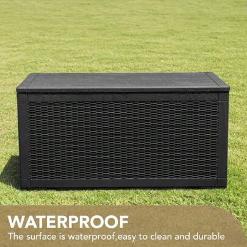Outdoor Furniture Resin - Large Lockable Outdoor Storage Box 120