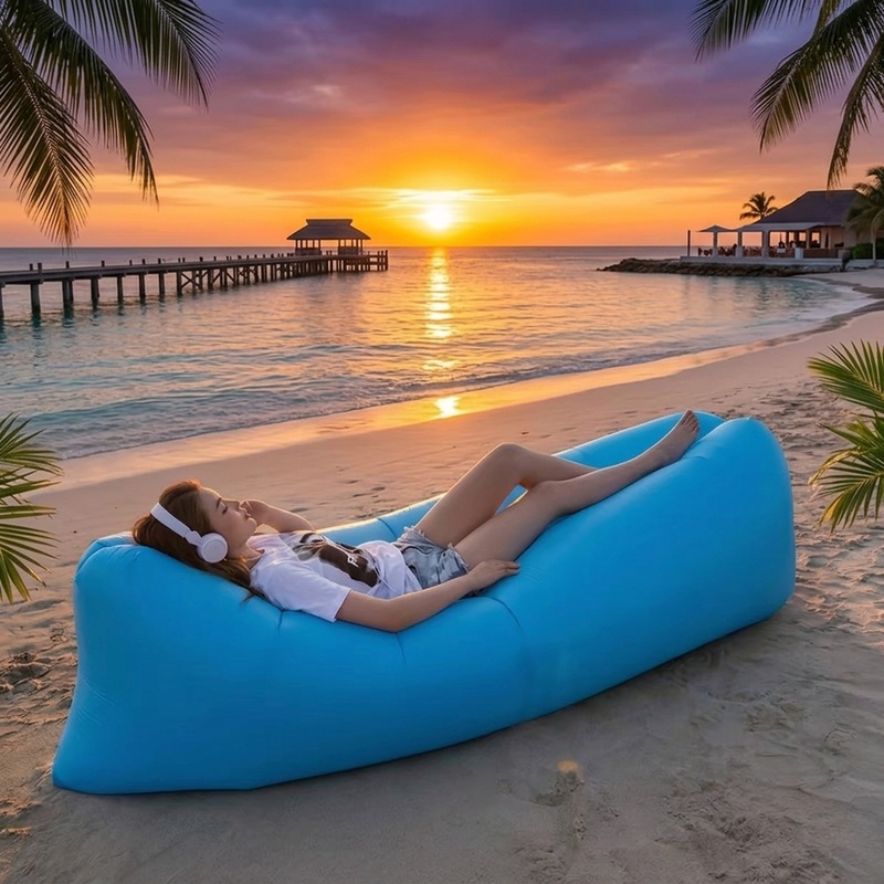 Outdoor Furniture For Pool - Portable Inflatable Air Sofa, Fast Inflate