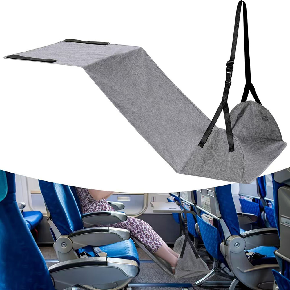 Outdoor Furniture Kids - Portable Travel Airplane Foot Hammock Adjustable