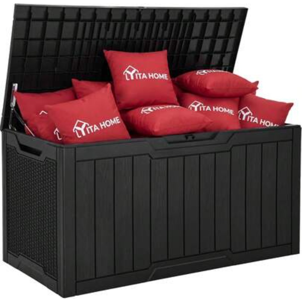 Outdoor Furniture Resin - 100 Gallon Large Outdoor Deck Box