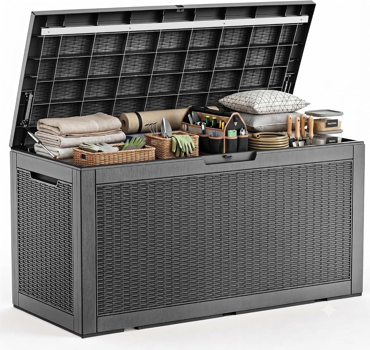 Outdoor Furniture Resin - Large Outdoor Waterproof Resin Storage Deck