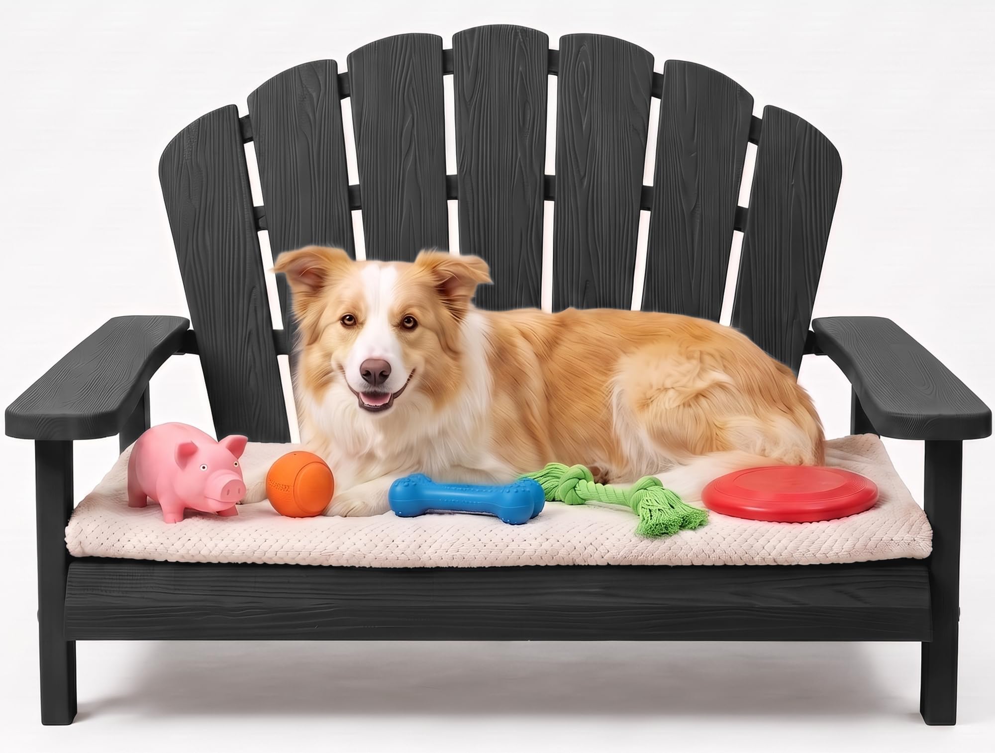 Outdoor Furniture Easy To Clean - Dog Couch,Outdoor Dog Sofa Chair,Black |