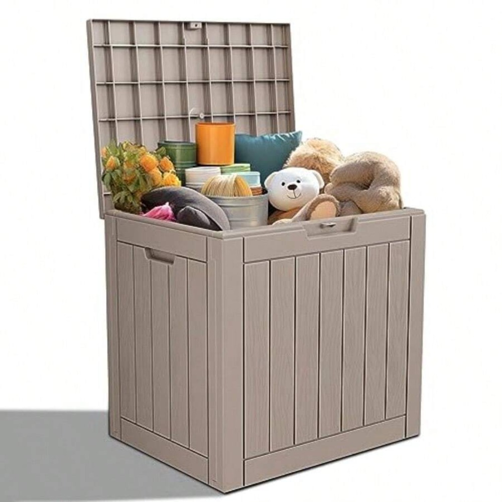 Lockable Resin Deck Box Outdoo - đánh giá và giá Outdoor Furniture Resin