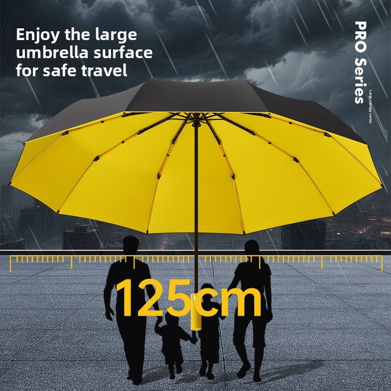 125CM Triple Fold Double Layer - đánh giá và giá Parasol Umbrella Large