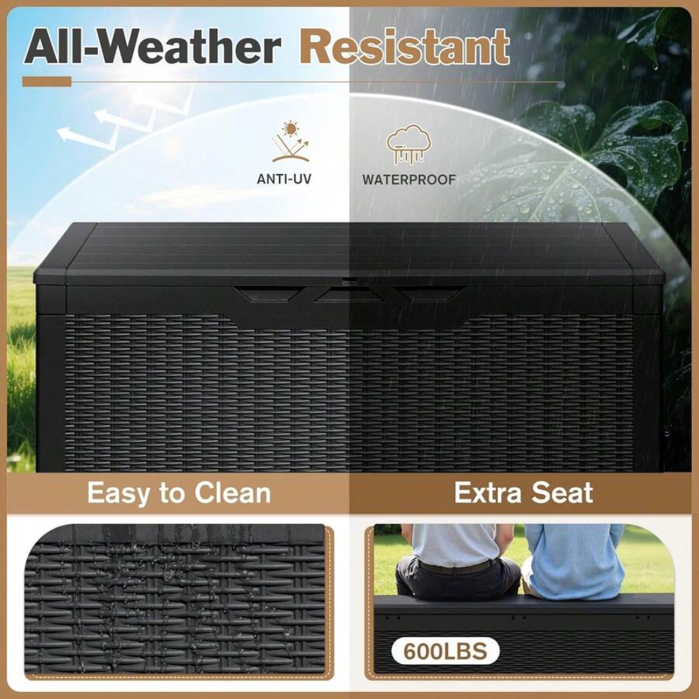 Large Lockable Outdoor Storage - đánh giá và giá Outdoor Furniture Resin