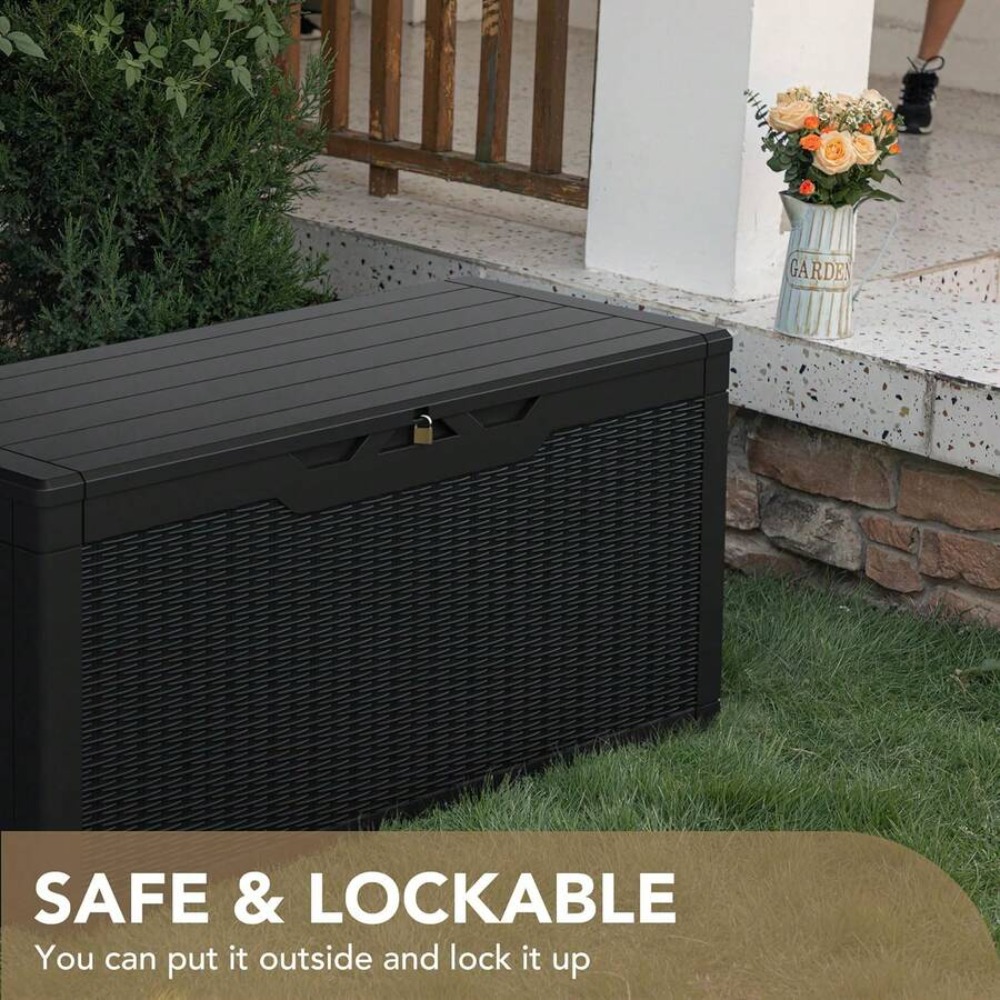 Large Lockable Outdoor Storage - đánh giá và giá Outdoor Furniture Resin