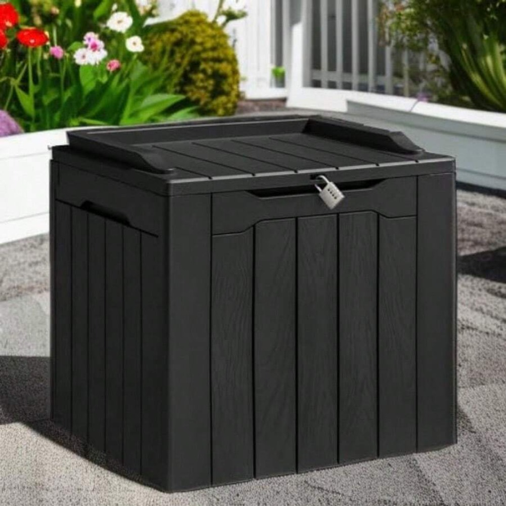 31 Gallon Resin Deck Box Water - đánh giá và giá Outdoor Furniture Resin