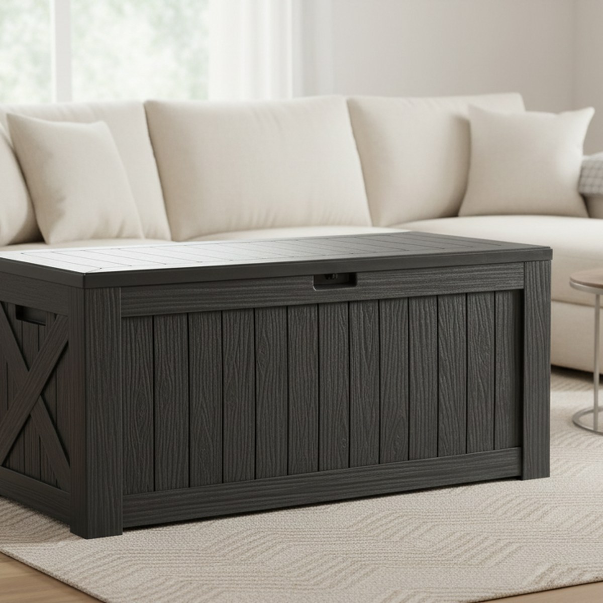 Large 120 Gallon Outdoor Deck  - đánh giá và giá Outdoor Furniture Resin