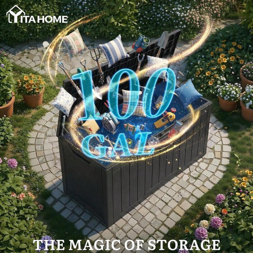 100 Gallon Large Outdoor Deck  - đánh giá và giá Outdoor Furniture Resin