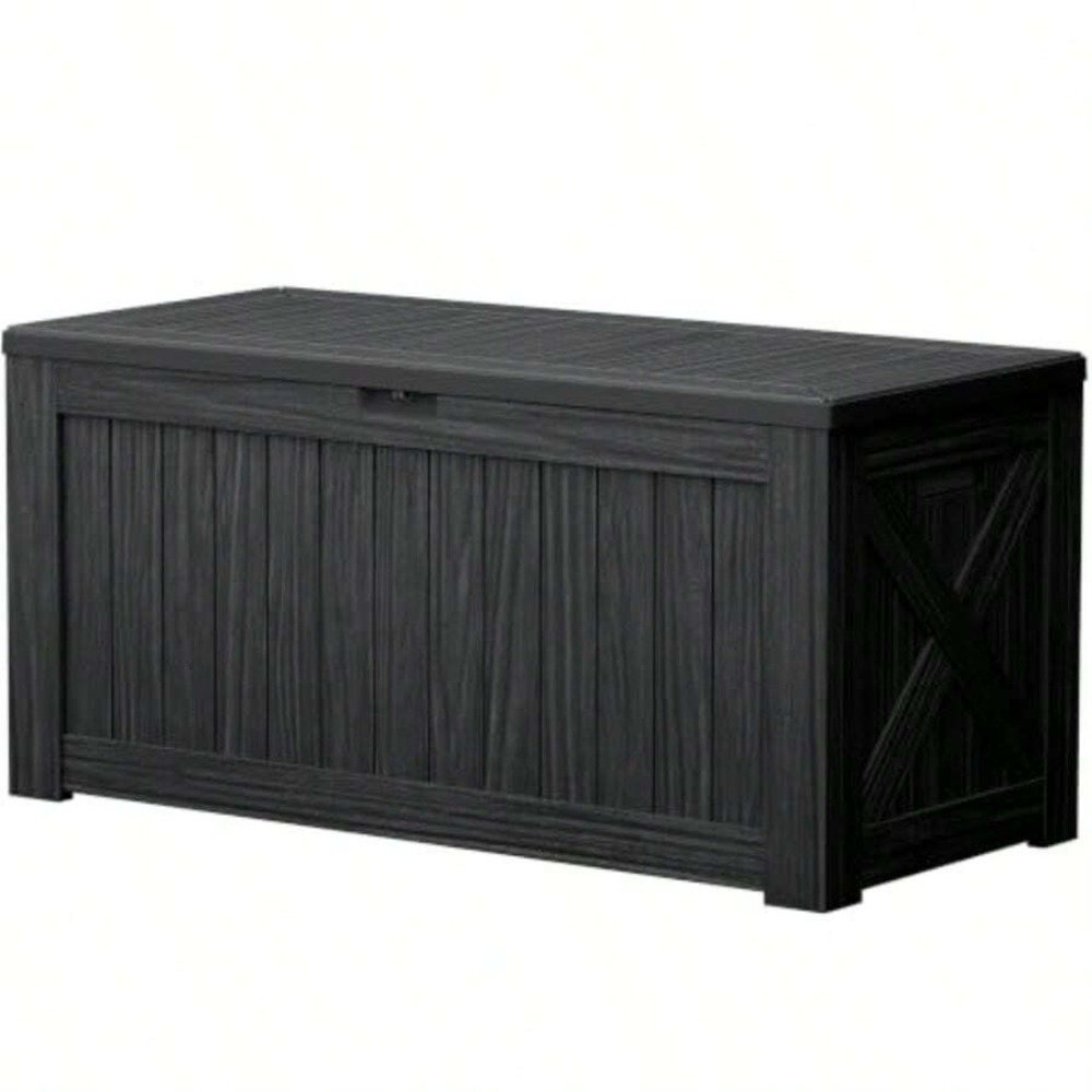 120 Gallon Deck Box Outdoor St - đánh giá và giá Outdoor Furniture Resin
