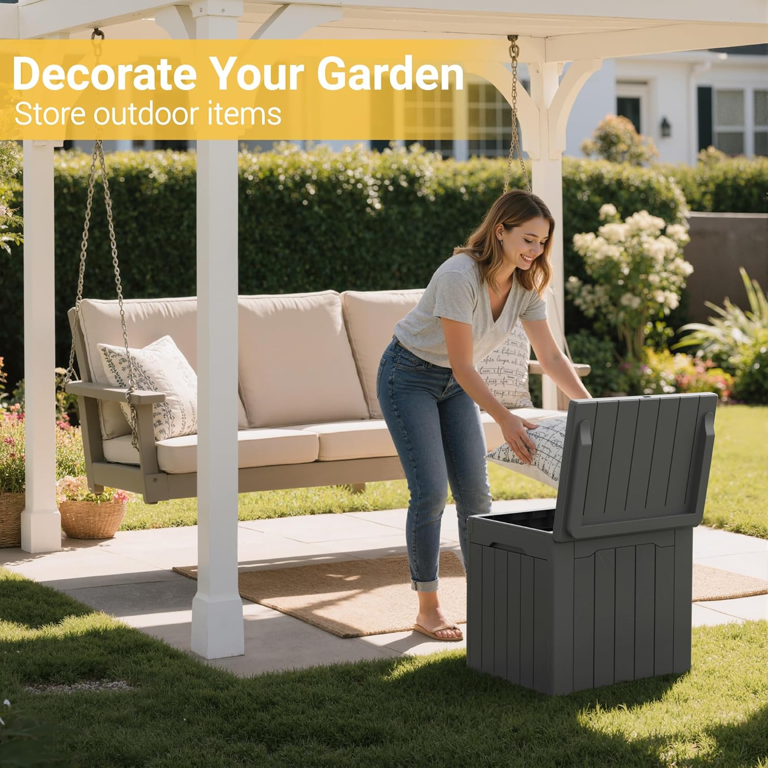 31 Gallon Outdoor Storage Box  - đánh giá và giá Outdoor Furniture For Pool