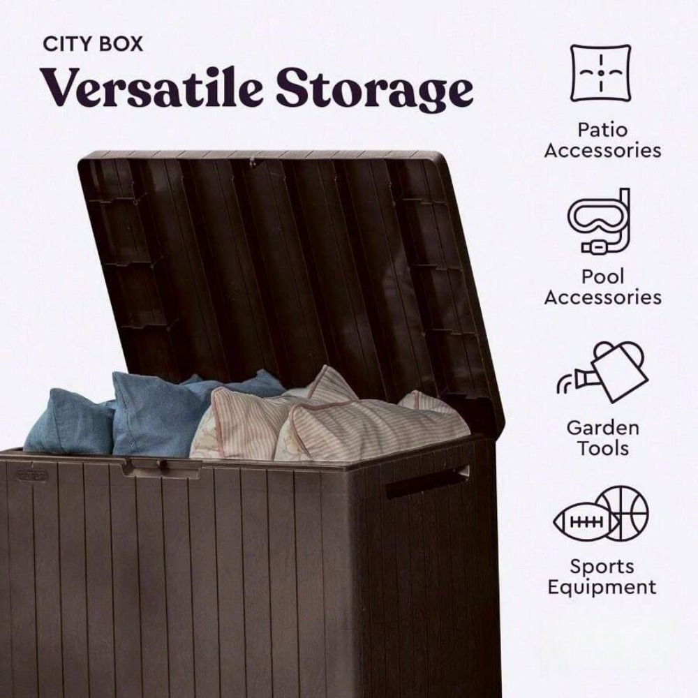 30 Gallon Resin Outdoor Storag - đánh giá và giá Outdoor Furniture Resin