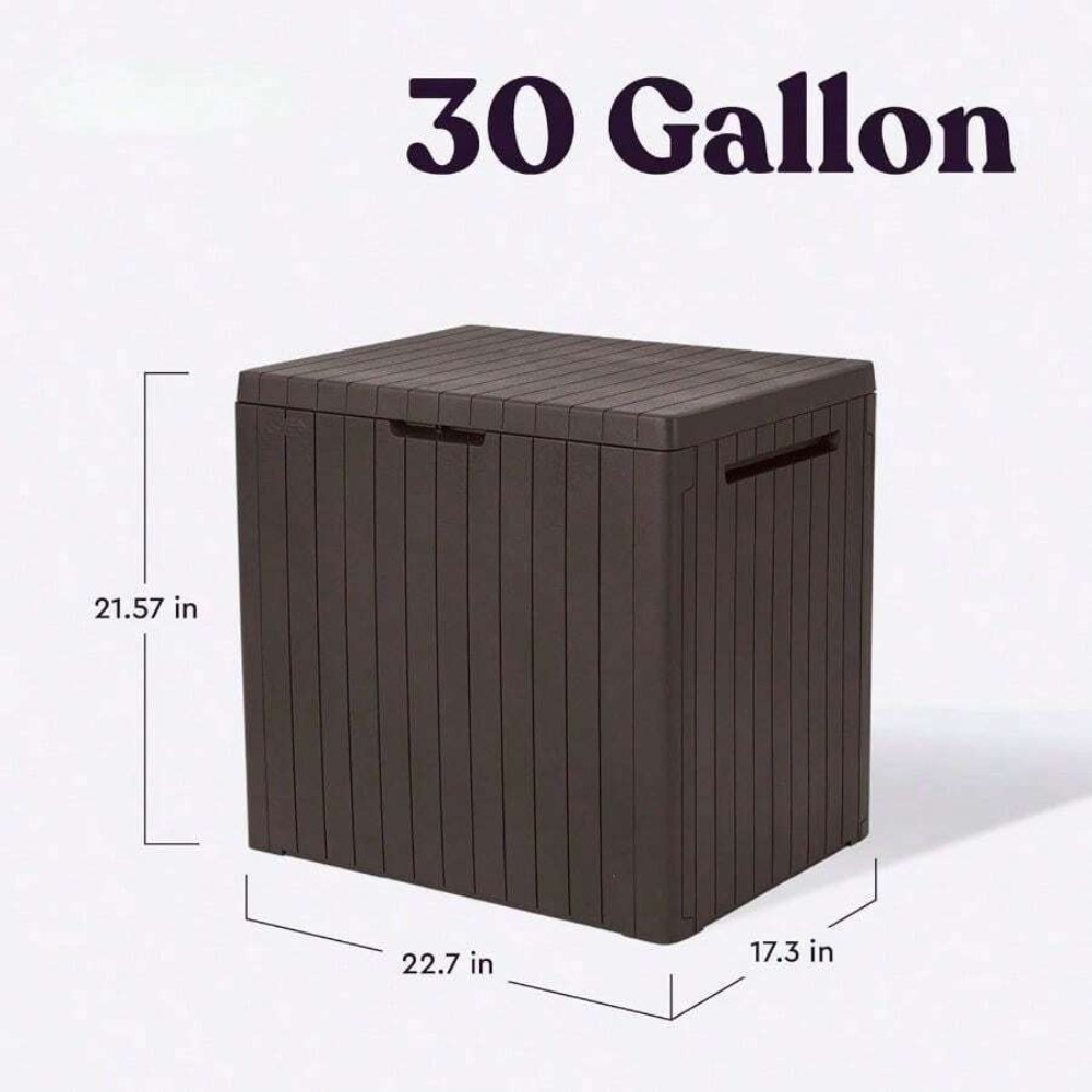 30 Gallon Resin Outdoor Storag - đánh giá và giá Outdoor Furniture Resin